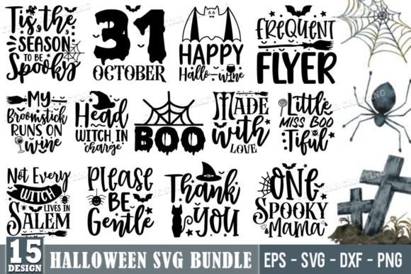 Halloween SVG Bundle: Witch SVG Graphics for Crafts