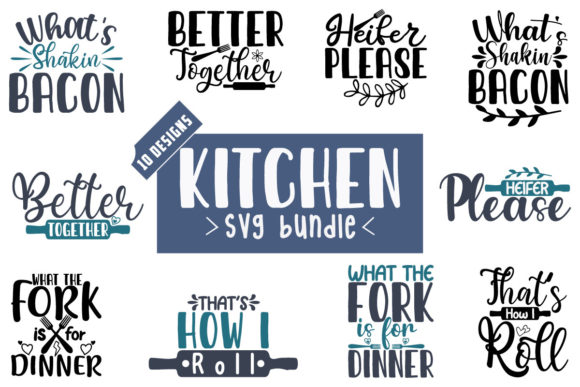 Kitchen SVG Bundle: Graphics for Local Crafts Brands