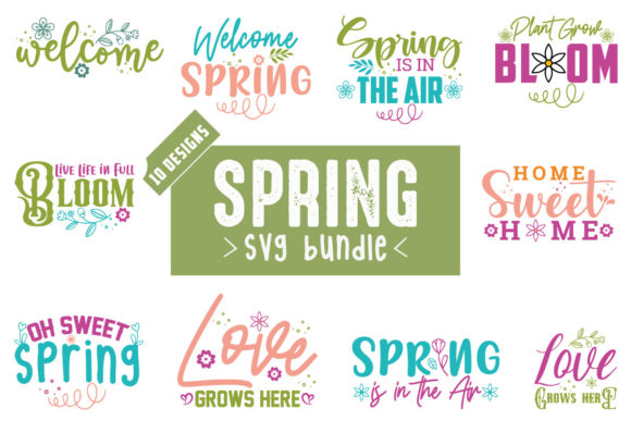 Spring SVG Bundle Vol.2: Graphics for Crafts & Local Branding