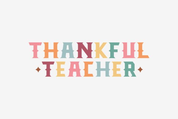 Thankful Teacher Thanksgiving SVG Graphics for Crafts