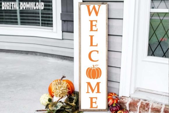 Welcome Pumpkin Porch SVG: Fall Graphics for Crafts